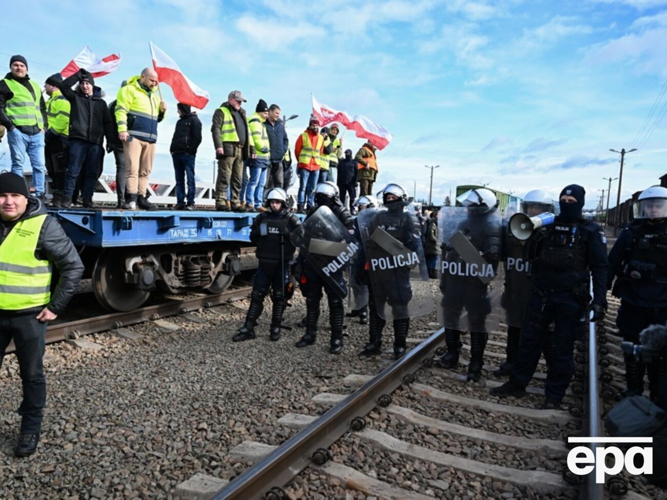 У Польщі фермери протестують проти ввезення у країну агропродукції з України
