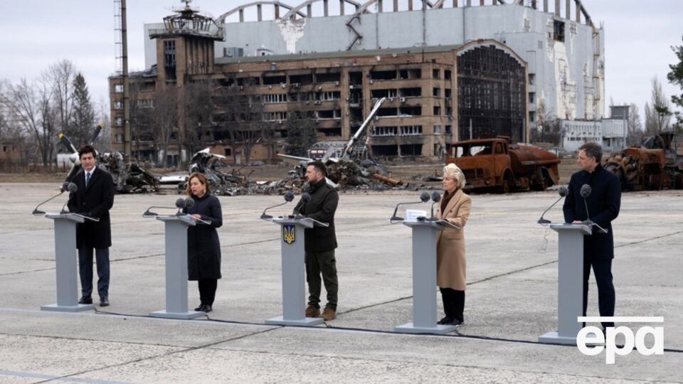 Президент України і лідери Європи приїхали у Гостомель