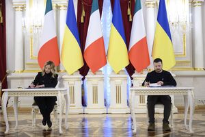 Зеленський 24 лютого провів у Києві зустріч із Мелоні