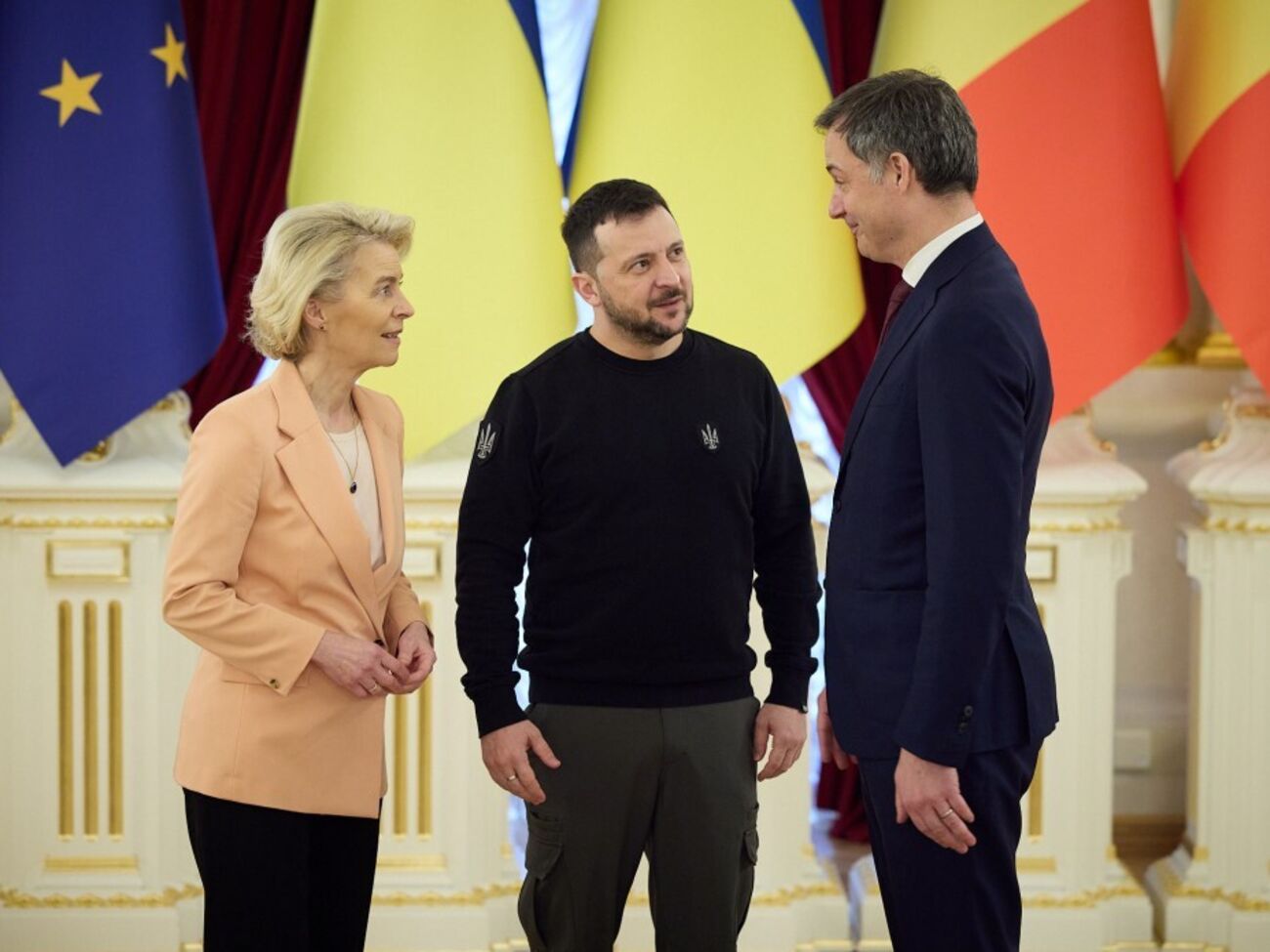 Зеленський 24 лютого провів переговори з фон дер Ляєн і де Кроо в Києві