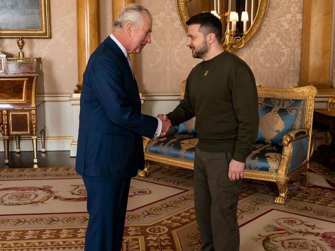 8 лютого 2023 року король Великобританії провів у Букінгемському палаці зустріч із Зеленським