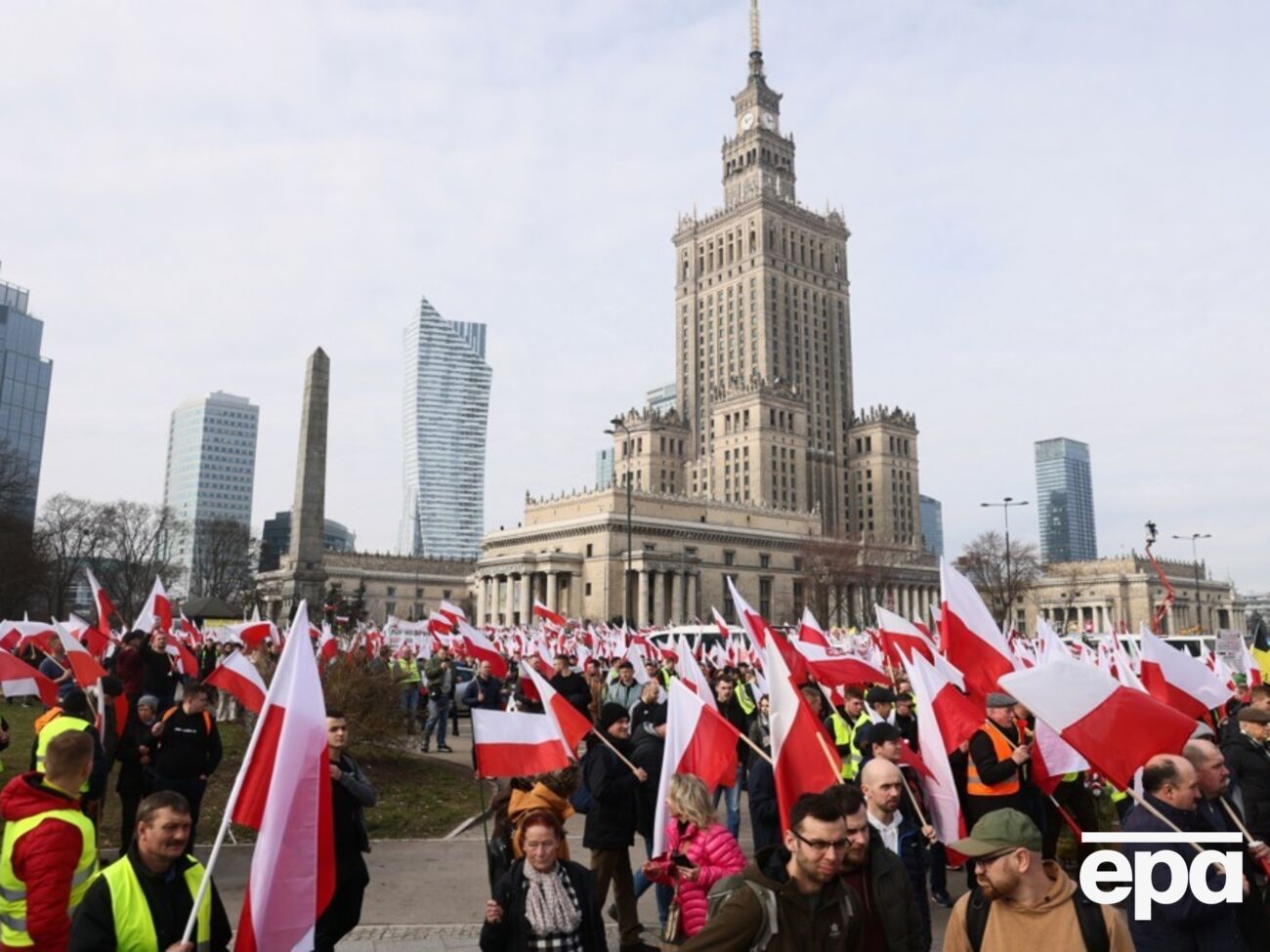 Фермери вийшли на протест у Варшаві