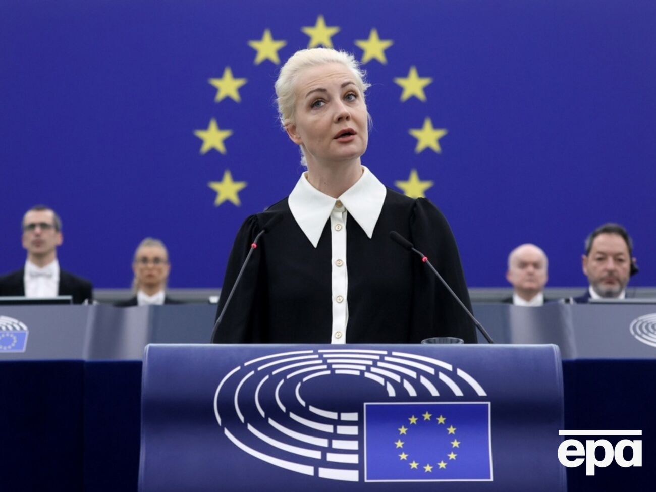 Навальна у своєму виступі згадала війну в Україні