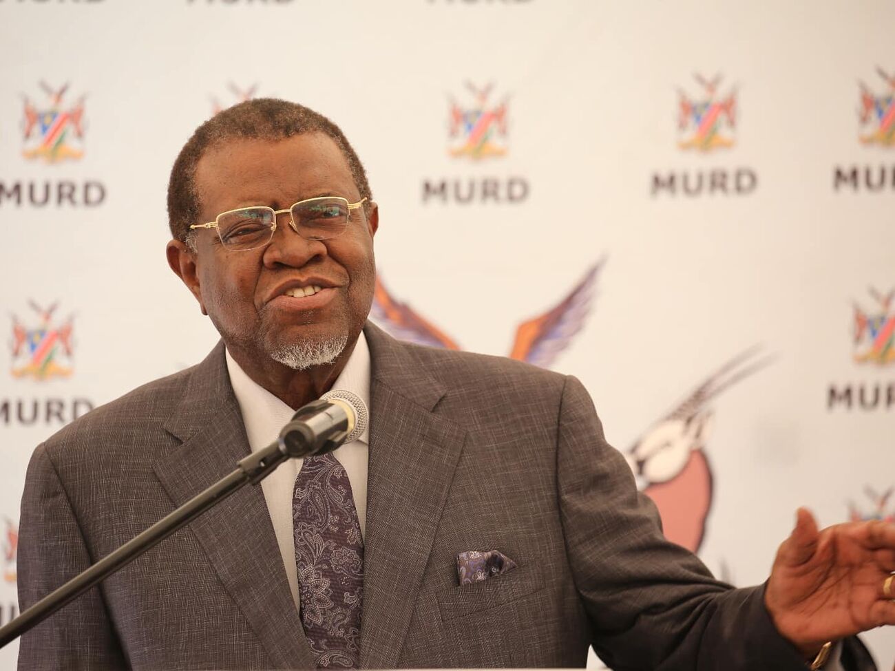 Гейнгоб стал президентом Намибии в 2015 году и находился на посту уже второй срок