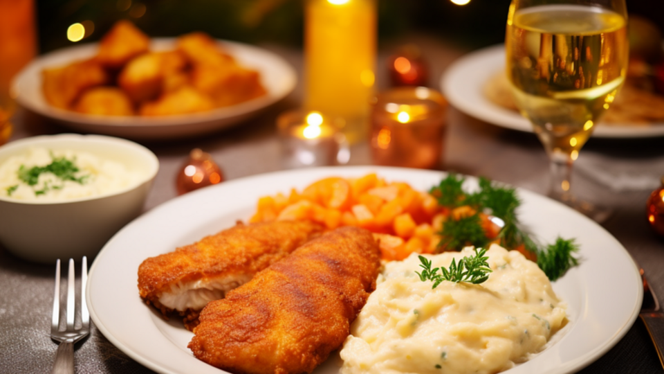 Составляющие блюда нужно размещать на тарелке рядом