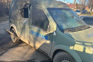 Автомобиль хотя и был бронированным, получил значительные повреждения, отметили в полиции Днепропетровской области