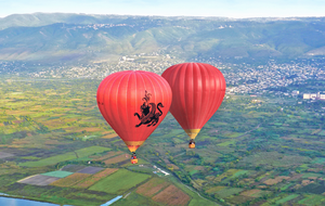 Шар готовили к перелету между Румынией и Грузией