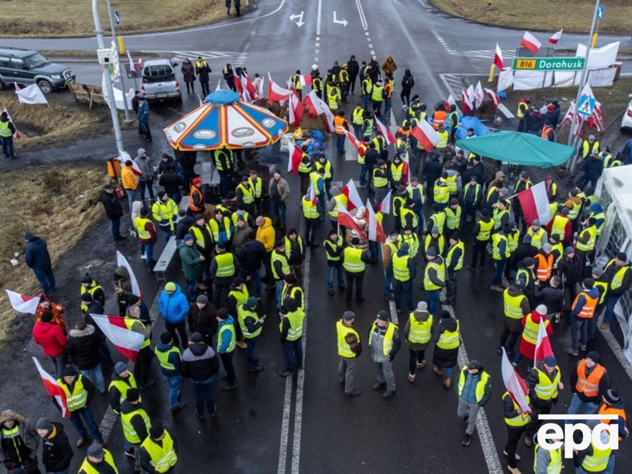 Протести на кордоні України й Польщі тривають із листопада