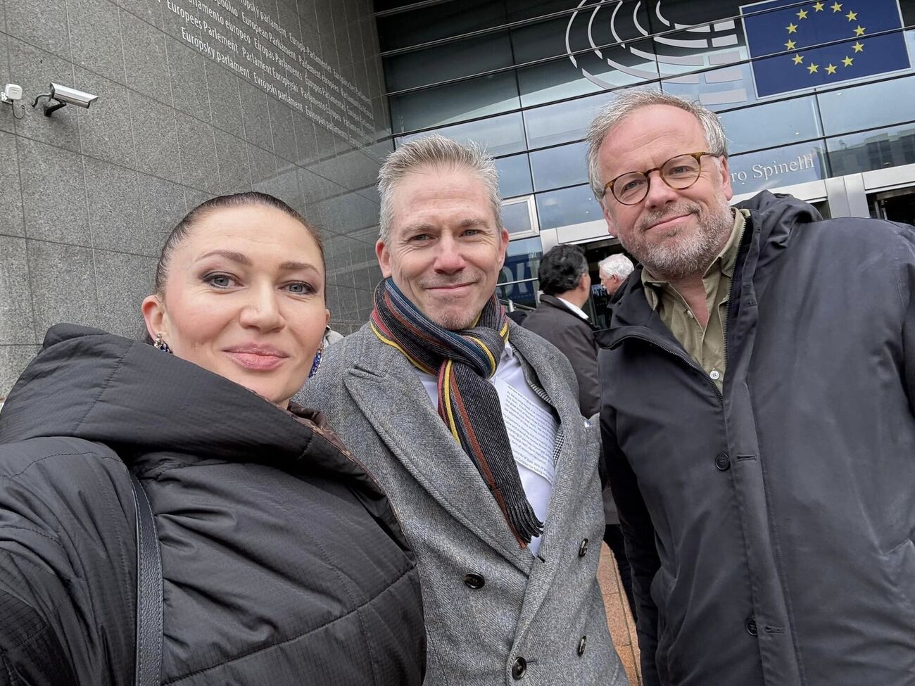 Бацман записала інтерв'ю з Філліпоффим і Делуаром під час презентації проєкту "Свобода" в Європарламенті