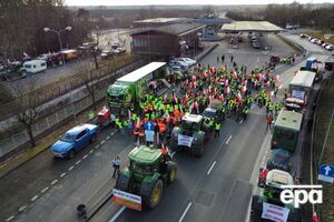 Польские фермеры протестуют на границе с Германией
