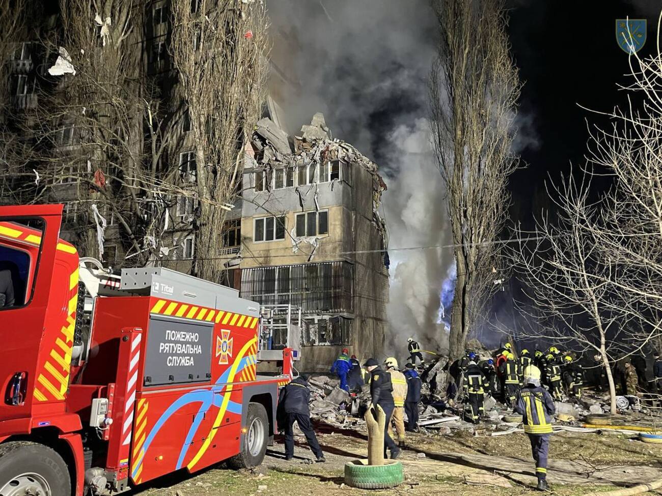 Наслідки удару російського дрона по Одесі