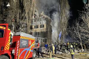 Последствия удара российского дрона по Одессе