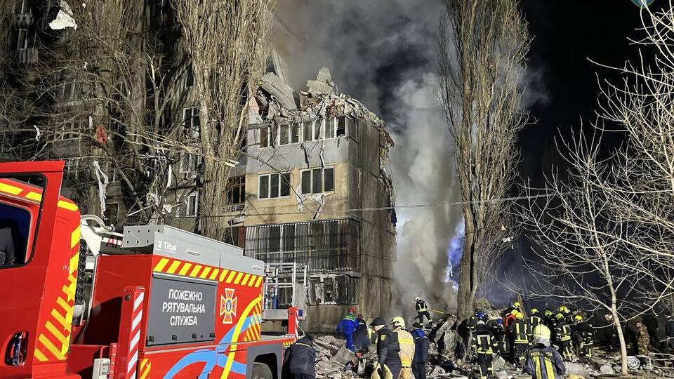 Наслідки удару російського дрона по Одесі