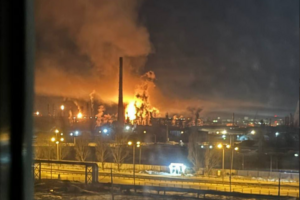 Під Самарою в Росії вночі спалахнув черговий НПЗ