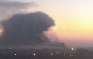 За наявними даними, приблизно 20 вибухів пролунали поблизу селища Гвардійське