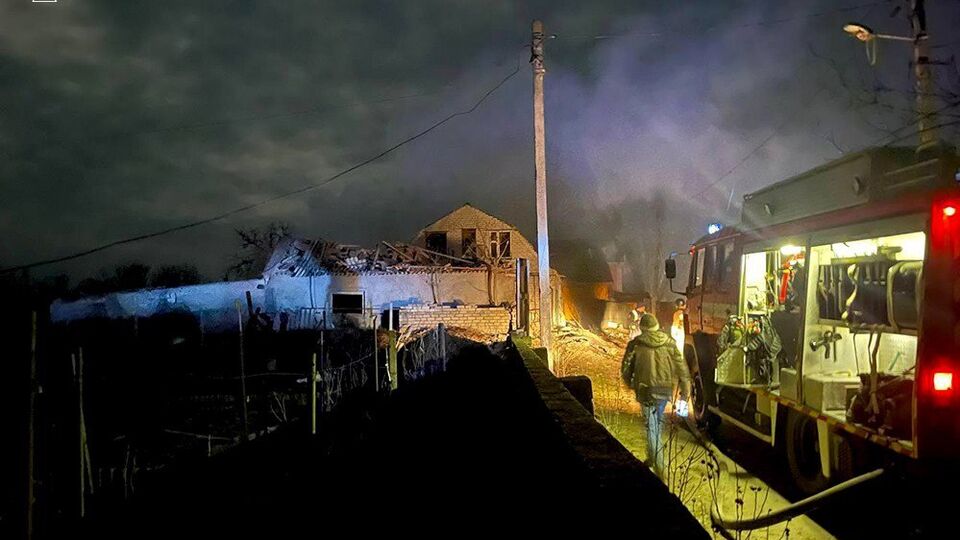 Частини збитого безпілотника впали у приватному секторі