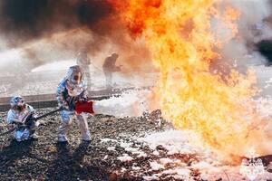 Пожежа на базі почалася після вибуху