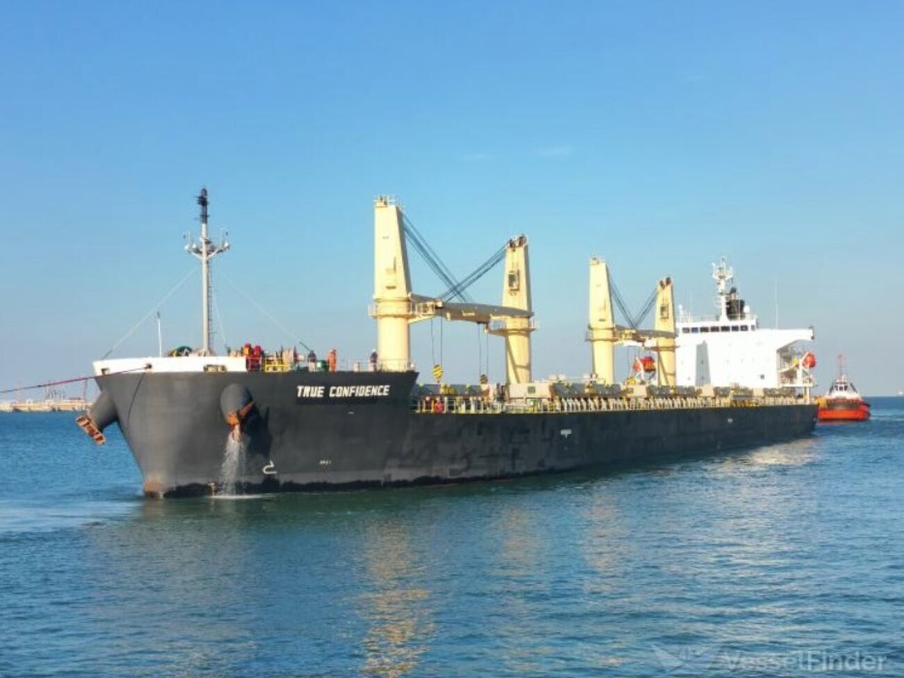 Балкер True Confidence ходит под флагом Барбадоса и принадлежит Либерии, отметили в Центркоме