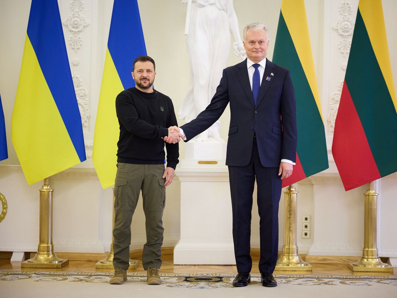 Зеленский и Науседа встретились в Вильнюсе