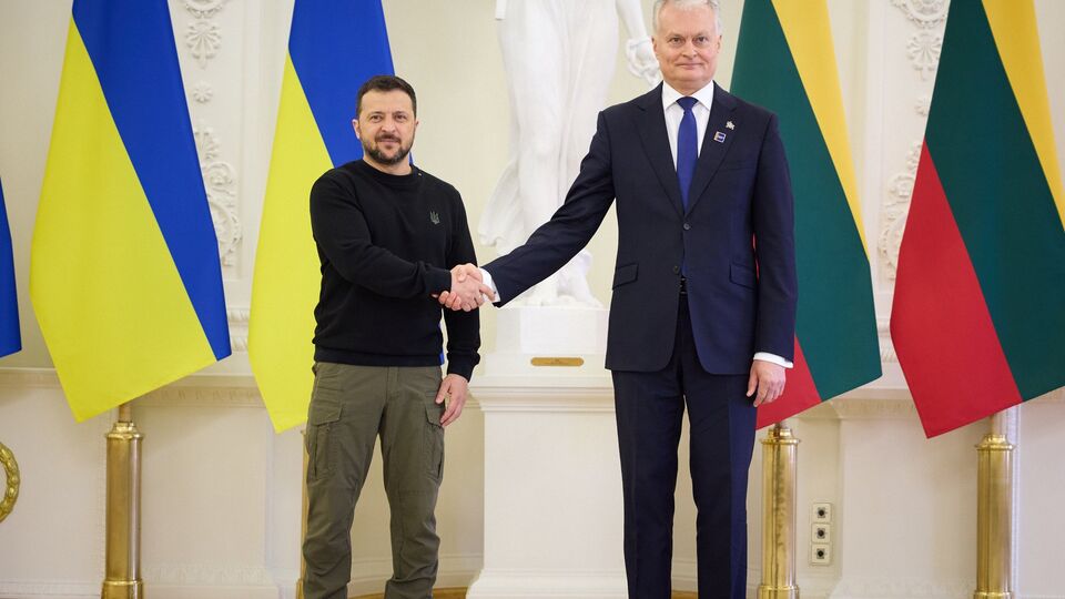 Зеленский и Науседа встретились в Вильнюсе