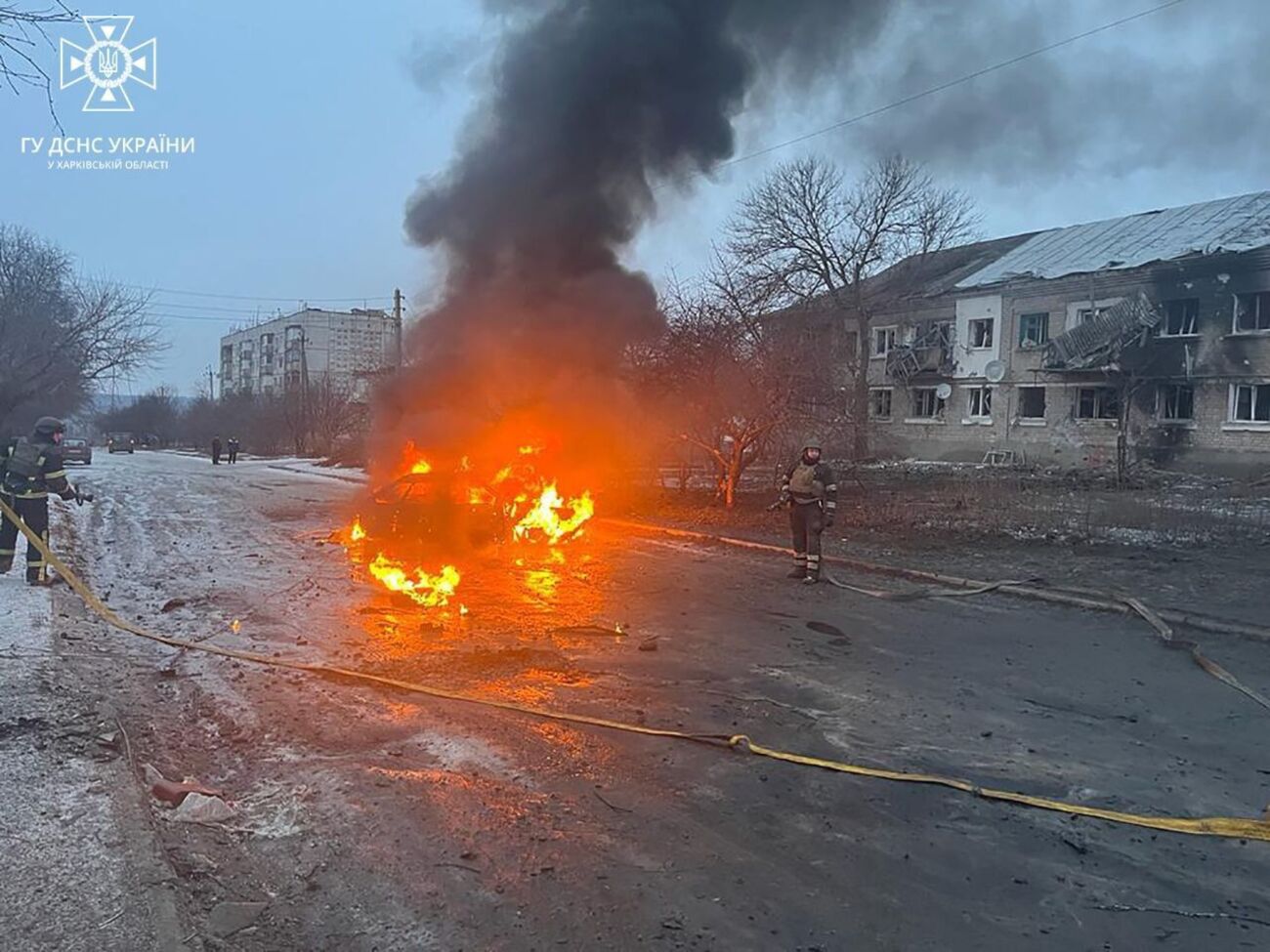 Російські війська обстріляли Куп'янський район із важкої артилерії, є загиблий і поранені