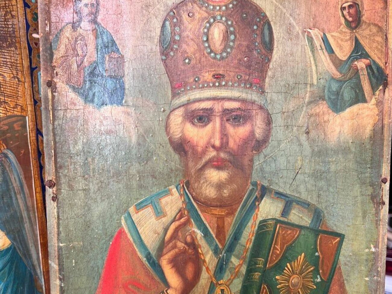 "Святой Николай Чудотворец" Борисовской школы датируется началом ХХ века