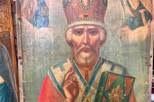 Ікону "Святий Миколай Чудотворець" Борисівської школи датовано початком ХХ століття