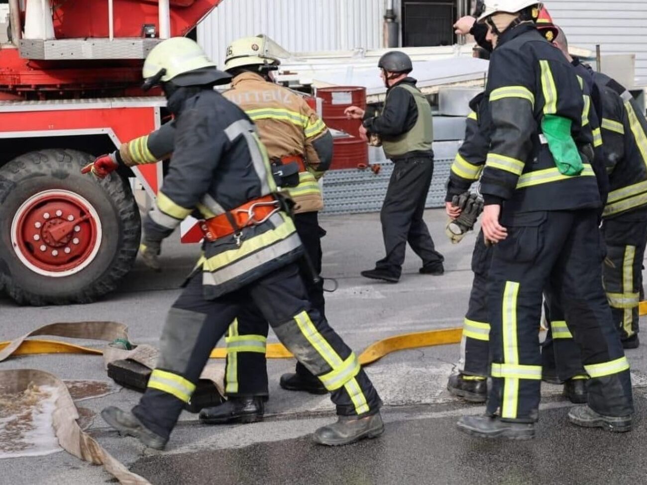 На месте вражеских ударов произошли пожары