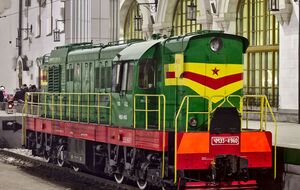 Во Владикавказе неизвестные сожгли тепловоз ЧМЭ3, заявили в ГУР