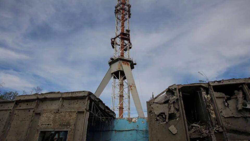 Телевежу було пошкоджено 22 квітня