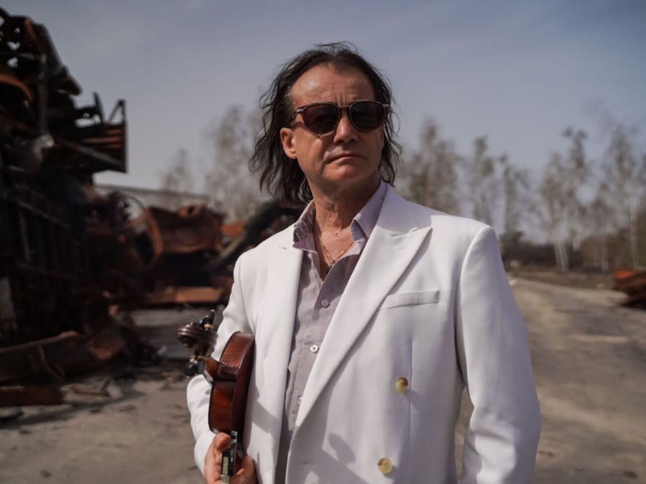 Попадюк посвятил свое выступление годовщине освобождения Бучи, Гостомеля и Ирпеня