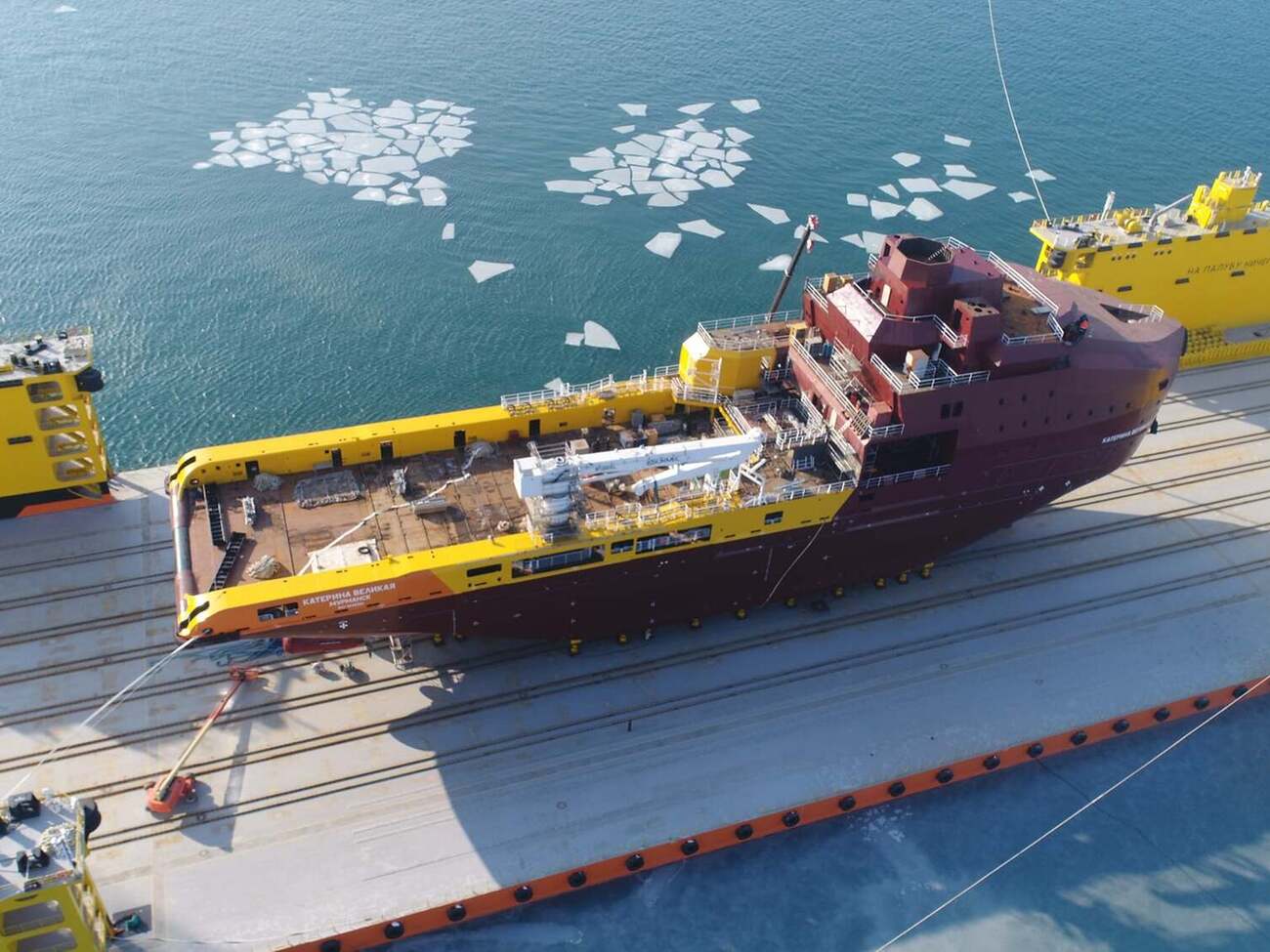 Ледокол стоял в ремонтном доке