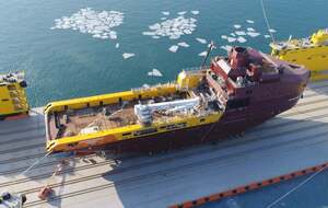 Ледокол стоял в ремонтном доке