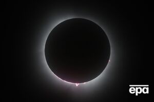 В Северной Америке наблюдалось солнечное затмение