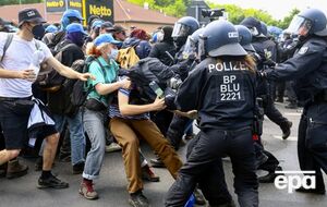 Во время акции протеста произошли столкновения с полицией