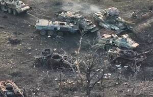 Бійці сил оборони України запобігли спробі прориву колони окупантів до своїх позицій, знищивши 10 одиниць бронетехніки