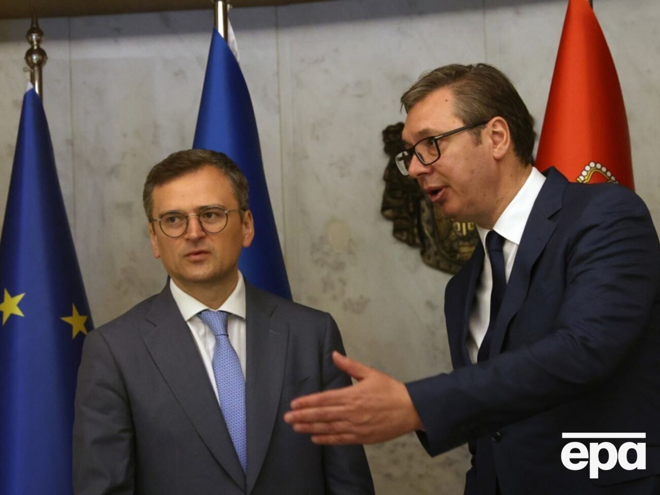 Відбудеться українсько-сербський бізнес-форум, повідомив Кулеба після зустрічі з Вучичем