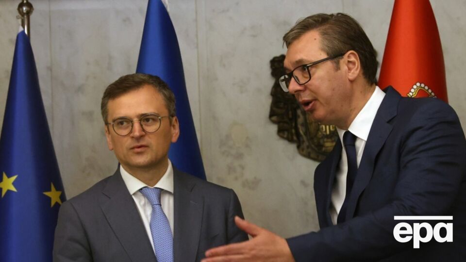 Состоится украинско-сербский бизнес-форум, сообщил Кулеба после встречи с Вучичем