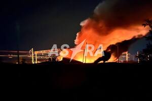 Топливо в атакованном поезде загорелось