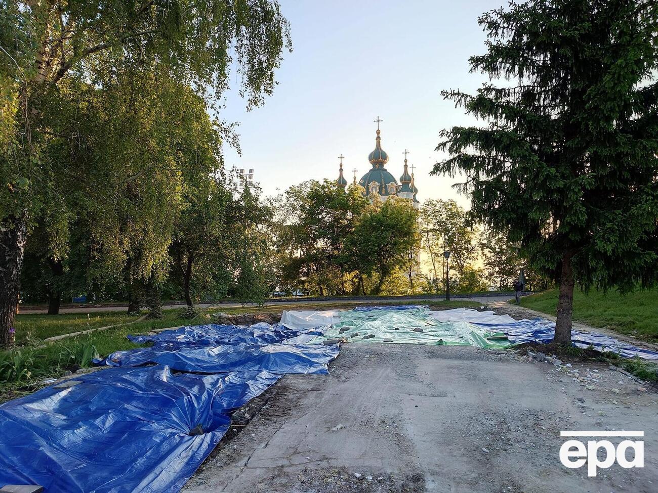 Музей истории Украины показал, как выглядит место, где демонтировали незаконно построенную церковь