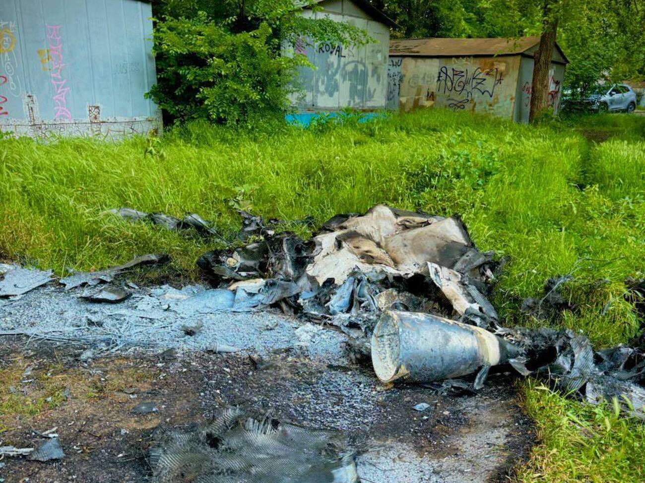В Одессе упали обломки сбитого дрона Shahed