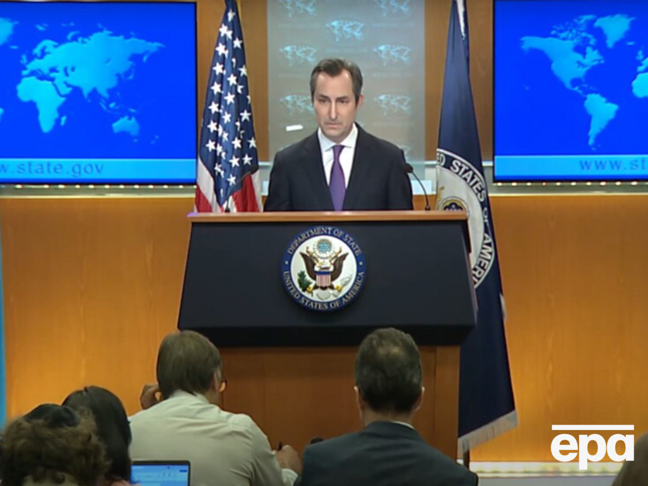 Міллер заявив, що США підтримують Україну і налаштовані на її перемогу, водночас хотіли б, щоб "Росія просто закінчила війну"