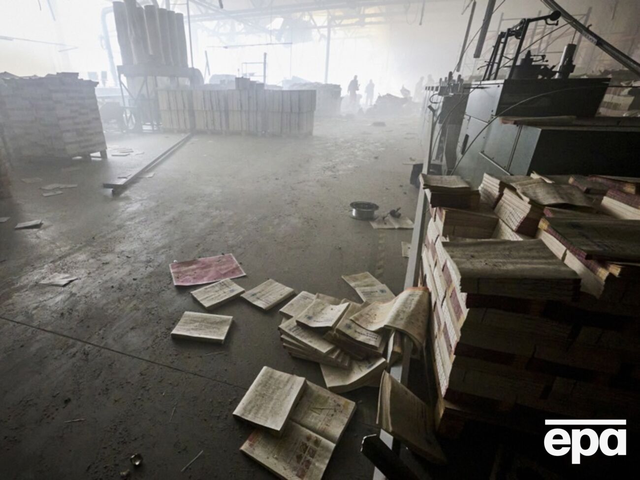 В разбомбленной оккупантами типографии сгорели 50 тыс. книг