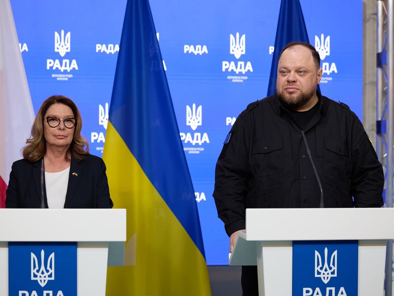 Україна й Польща хочуть, щоб безпекова угода була "максимально амбітною", зазначив на спільному з Кідава-Блонською брифінгу Стефанчук