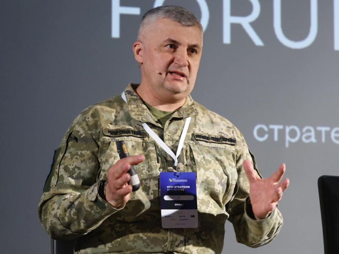 Полковник Череватый (на фото) является кандидатом политических наук, отметили в Минкульте