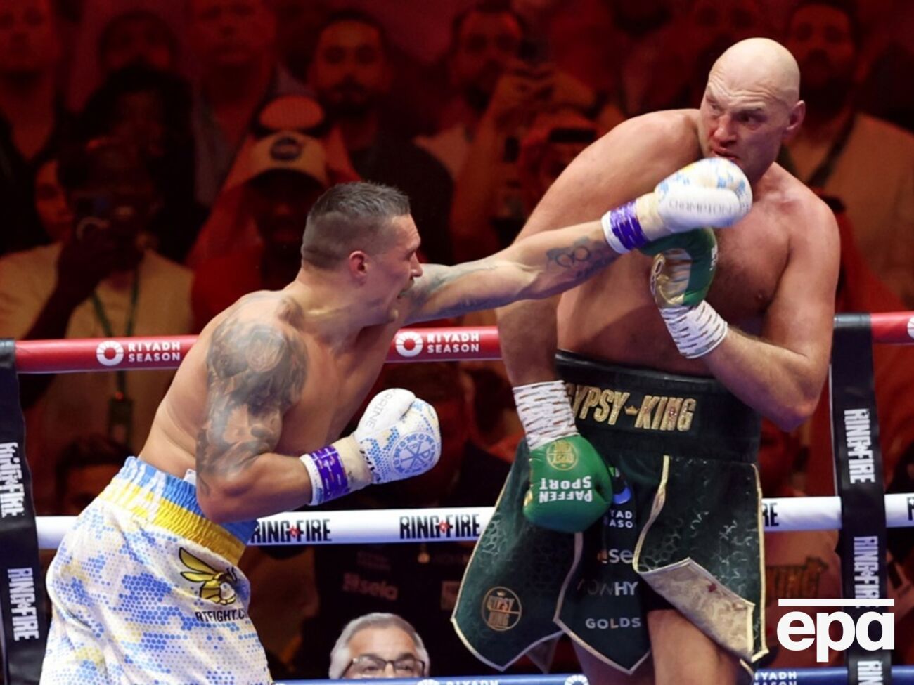 Бой Усика и Фьюри проходил в Саудовской Аравии