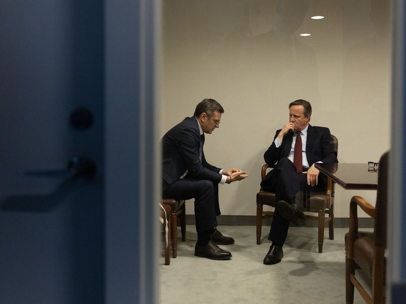 Во время визита в Киев Кэмерон в том числе встретился с главой МИД Украины