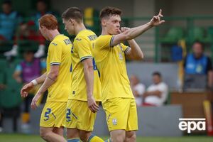 Цыганков празднует гол в ворота сборной Молдовы