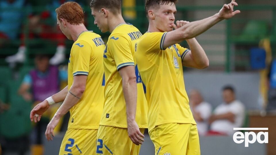 Циганков святкує гол у ворота збірної Молдови