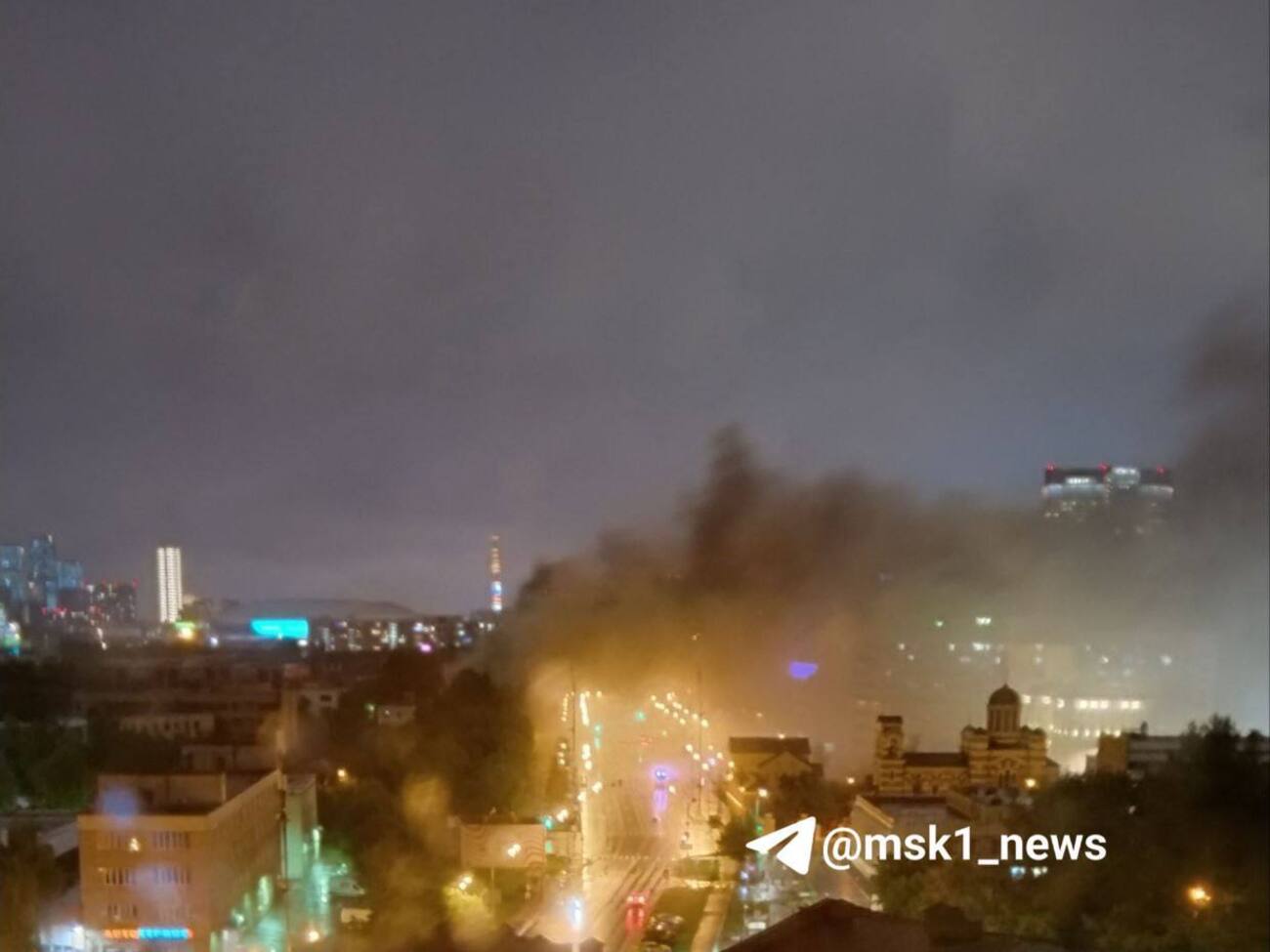 Увечері 13 червня на півночі Москви сталася пожежа